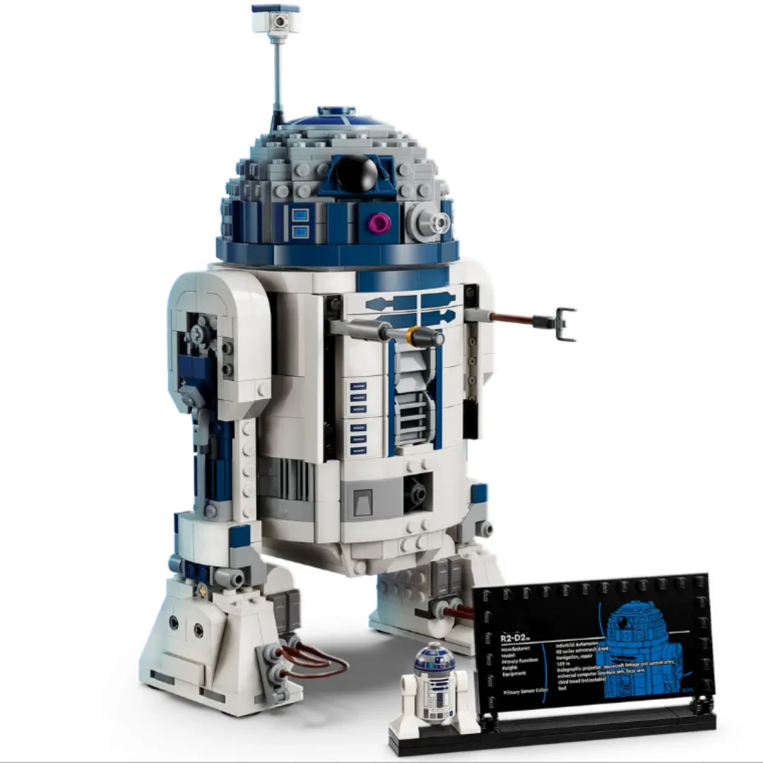 Moc 1050pcs Buildable R2-D2 Model Building Bricks Space Wars Robot Christmas Birthday Toy for Family Decor Disney Gifts
Moc 1050pcs Buildable R2-D2 Model Building Bricks Space Wars Robot Christmas Birthday Toy for Family Decor Disney Gifts