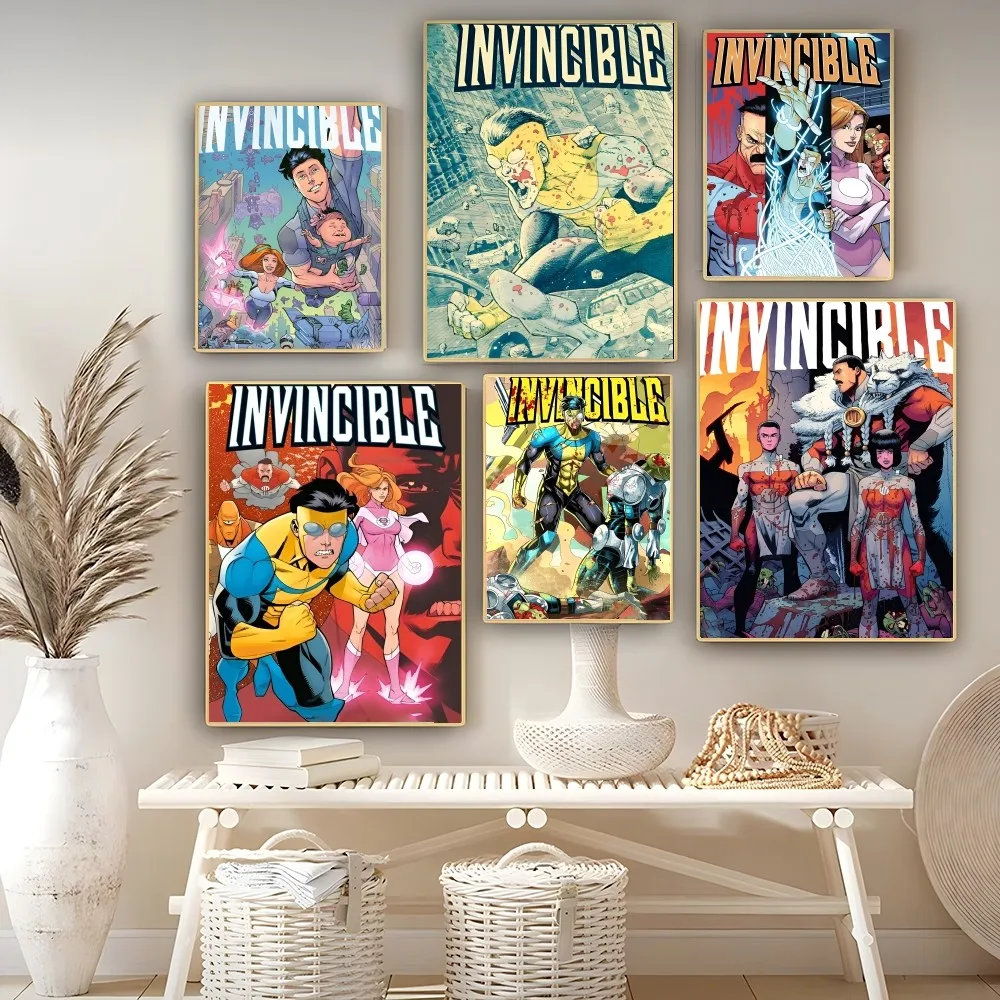 I-Invincible Cartoon Poster Self-adhesive Art Poster Retro Kraft Paper Sticker DIY Room Bar Cafe Vintage Decorative
I-Invincible Cartoon Poster Self-adhesive Art Poster Retro Kraft Paper Sticker DIY Room Bar Cafe Vintage Decorative