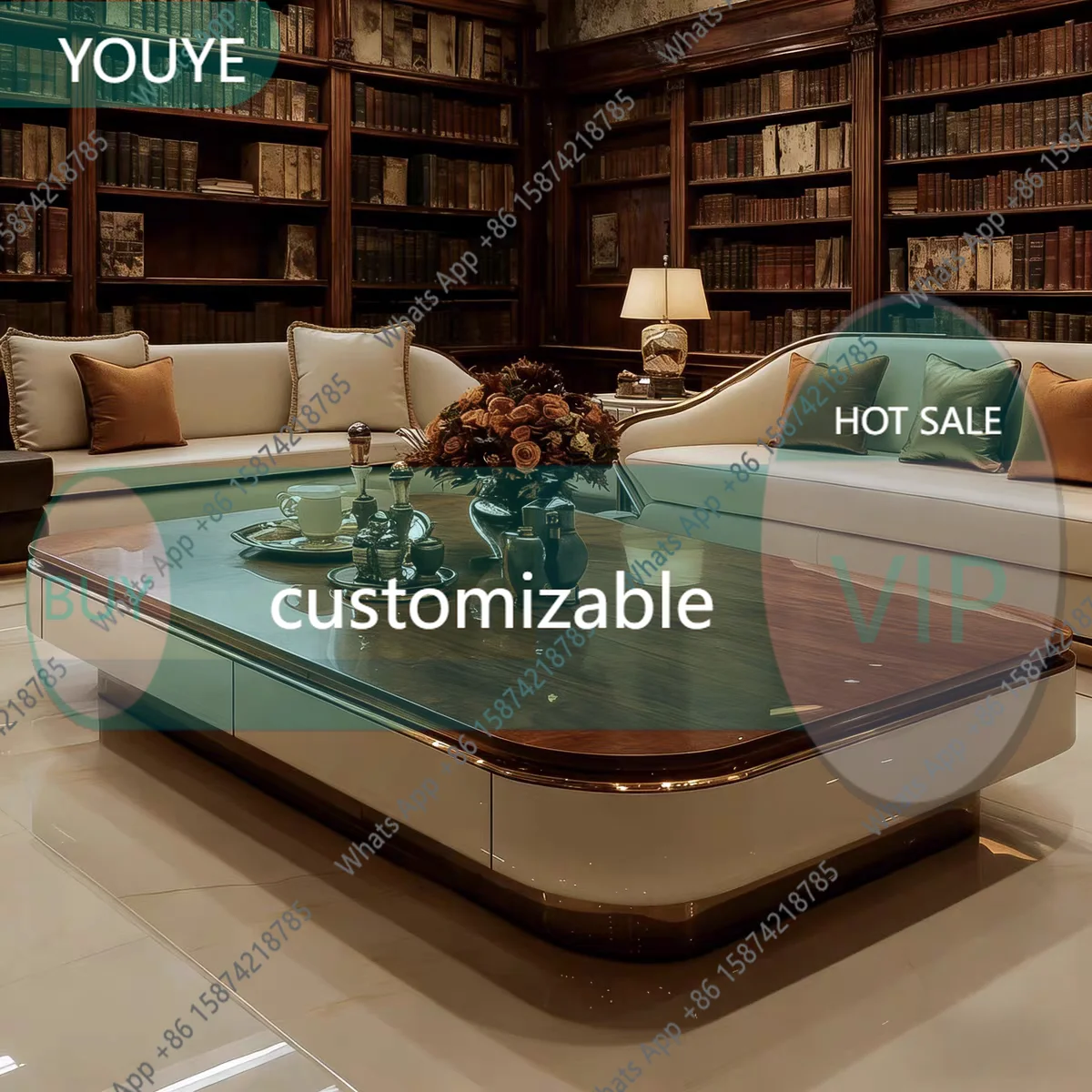 yW Italian rock slab coffee table light luxury modern simple high-end marble living room square household tea table 1
yW Italian rock slab coffee table light luxury modern simple high-end marble living room square household tea table 1