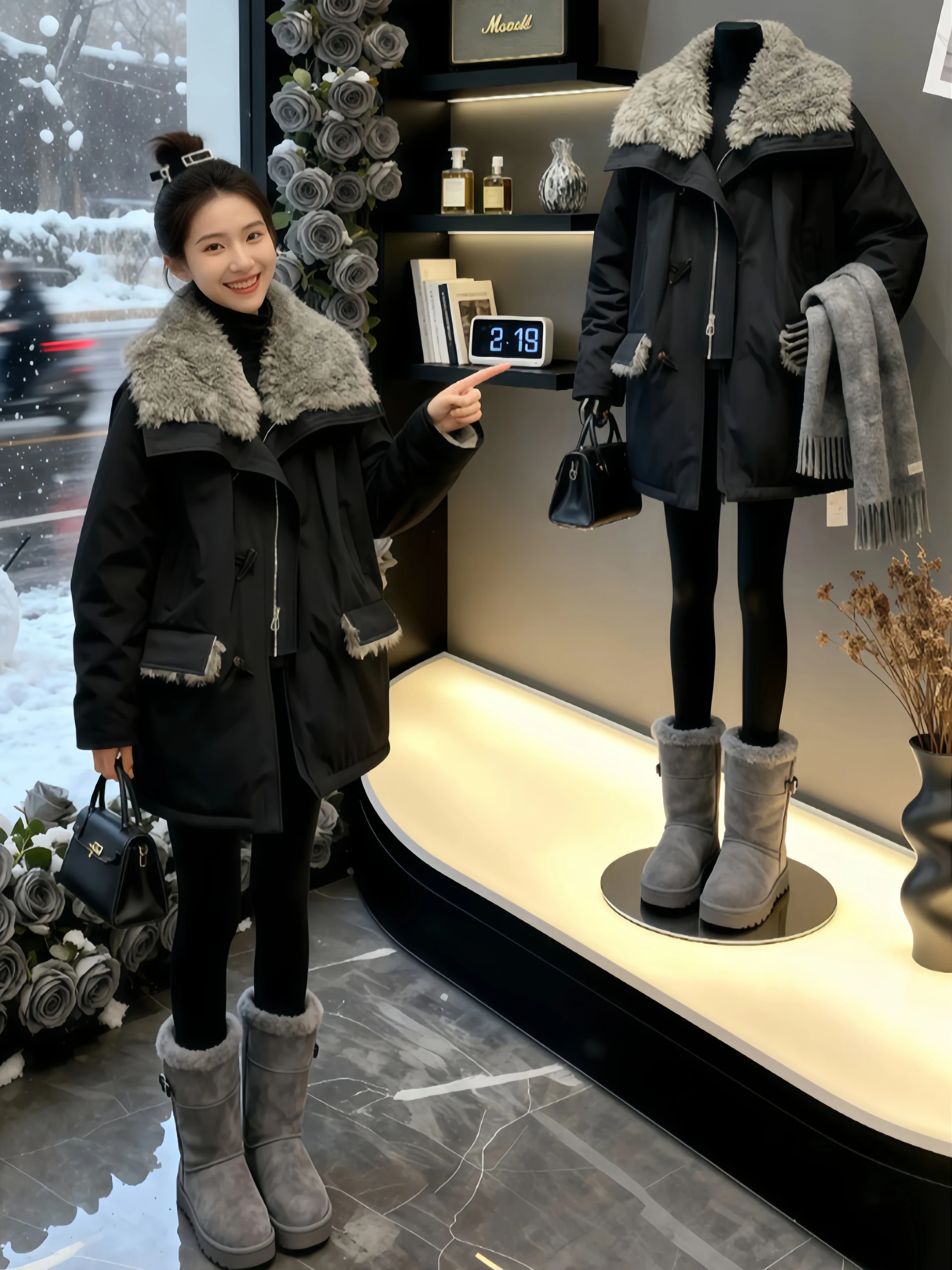Women's Thickened Fleece Lined Cotton Jacket Winter Outerwear Korean Style Loose Fit Zipper Closure Long Sleeve Color
Women's Thickened Fleece Lined Cotton Jacket Winter Outerwear Korean Style Loose Fit Zipper Closure Long Sleeve Color