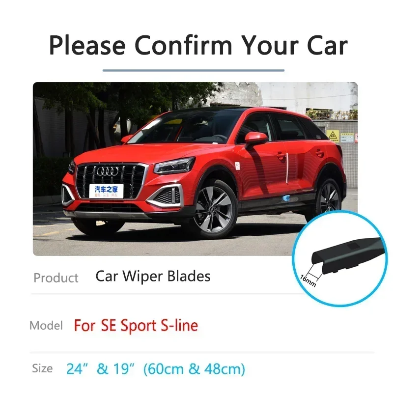 For Audi Q2 SQ2 2017 2018 2019 2020 2021 2022 SE Sport S-line Cleaning Windscreen Windshield Accessories Car Front Wiper Blades
For Audi Q2 SQ2 2017 2018 2019 2020 2021 2022 SE Sport S-line Cleaning Windscreen Windshield Accessories Car Front Wiper Blades