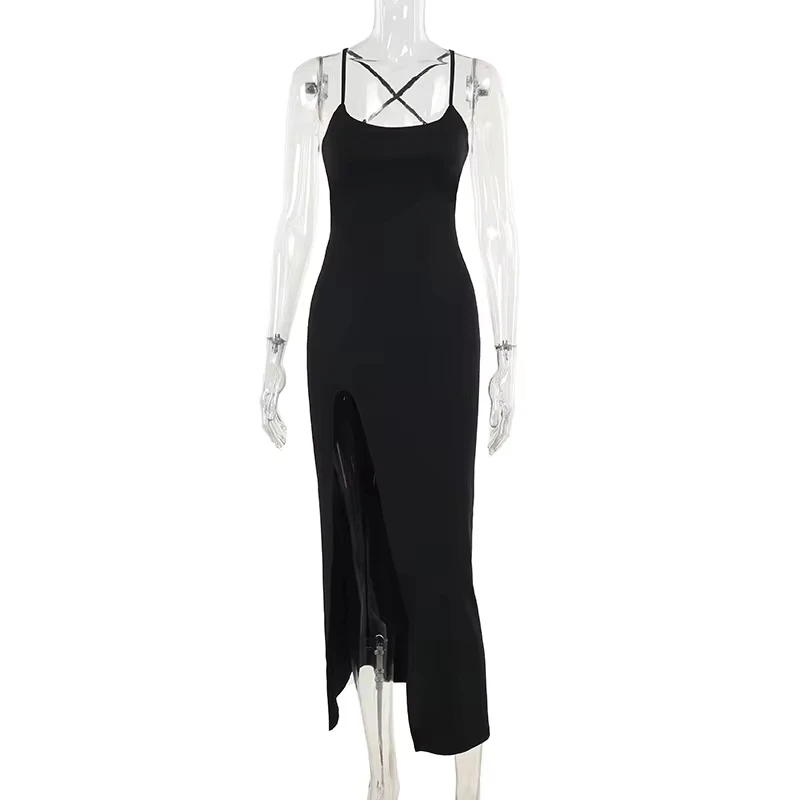 Sleeveless Side Slit Patchwork Backless Cami Maxi Dress Women’S Sexy Elegant Long Dress Party Clubwear Autumn
Sleeveless Side Slit Patchwork Backless Cami Maxi Dress Women’S Sexy Elegant Long Dress Party Clubwear Autumn