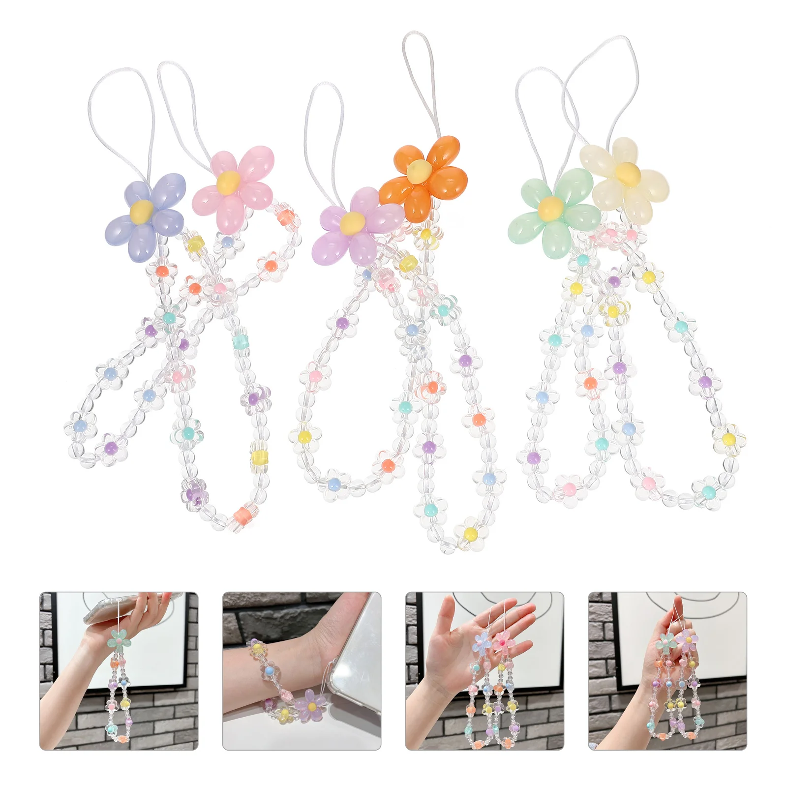 6 Pcs Charm Flower Beaded Wrist Rope Cell Phone Novel Lanyard Acrylic Hanging Lanyards
6 Pcs Charm Flower Beaded Wrist Rope Cell Phone Novel Lanyard Acrylic Hanging Lanyards