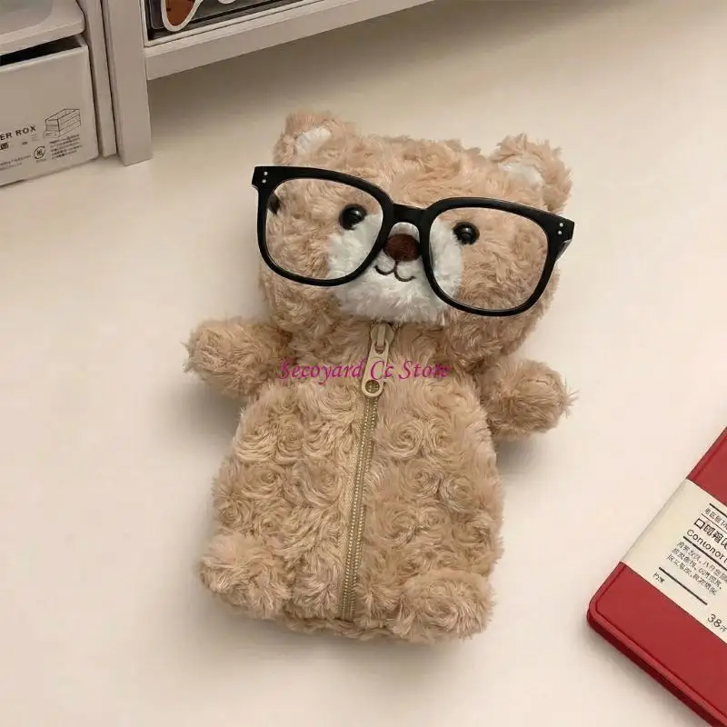 N3UC Adorable Bear Pencil Case Large Capacity Plush Fabric Pen Pouches Portable Makeup Organiser Bag For Pens Writing Tool
N3UC Adorable Bear Pencil Case Large Capacity Plush Fabric Pen Pouches Portable Makeup Organiser Bag For Pens Writing Tool