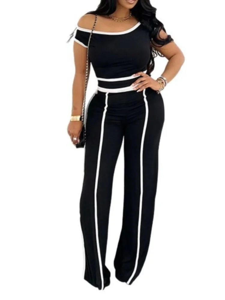 Women Casual Sporty 2 Piece Sets Spring Summer Sexy Off Shoulder Tops Wide Leg Pants Matching 2025 Fitness Tracksuits Streetwear
Women Casual Sporty 2 Piece Sets Spring Summer Sexy Off Shoulder Tops Wide Leg Pants Matching 2025 Fitness Tracksuits Streetwear