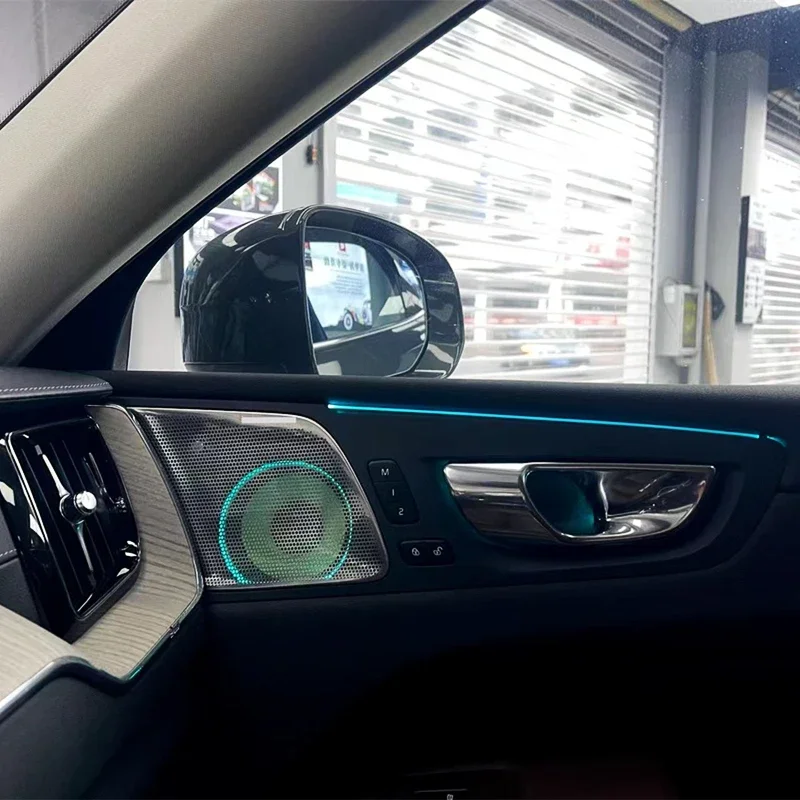 Car 64 color Door Panel Ambient light speaker cover for Volvo XC60 LED interior light guide strip
Car 64 color Door Panel Ambient light speaker cover for Volvo XC60 LED interior light guide strip