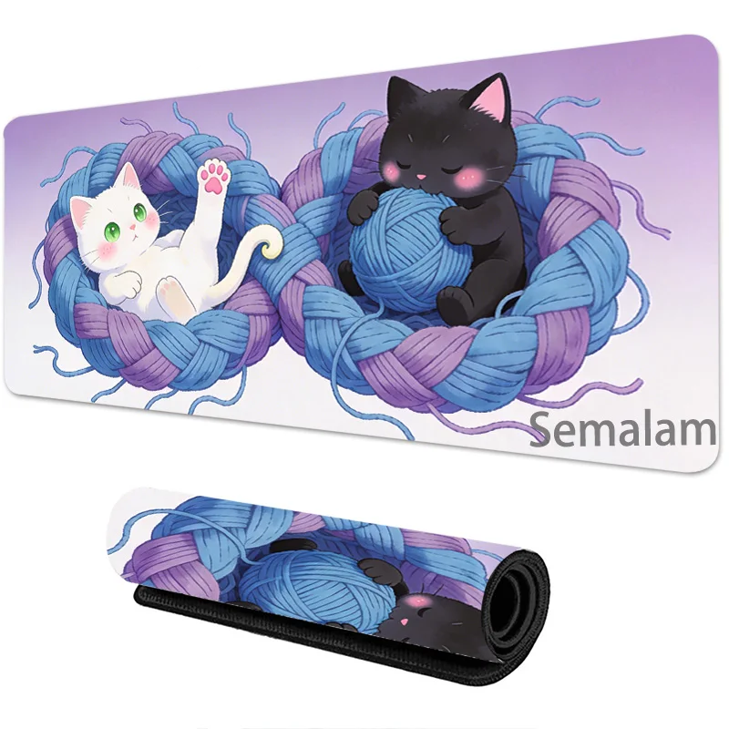 Cute Cat and Wool Ball Gaming Mouse Pad Kawaii Anime Mat Non-slip Rubber 40x80 Desk Mat Comfortable Decoration for Office Work
Cute Cat and Wool Ball Gaming Mouse Pad Kawaii Anime Mat Non-slip Rubber 40x80 Desk Mat Comfortable Decoration for Office Work