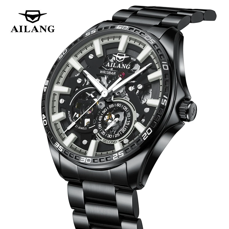 AILANG Фирменные новые модные часы со скелетом, мужские высококачественные механические часы из нержавеющей стали, водонепроницаемые автоматические полые часы, мужские часы
AILANG Фирменные новые модные часы со скелетом, мужские высококачественные механические часы из нержавеющей стали, водонепроницаемые автоматические полые часы, мужские часы
