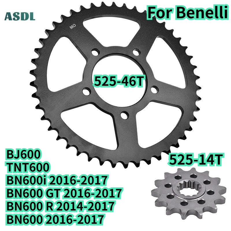 For Benelli BN600 2014-2017 Motorcycle Front and Rear Sprocket BJ600 TNT600 BN600i BN 600 GT BN600R Carburizing Steel Gear Wheel
For Benelli BN600 2014-2017 Motorcycle Front and Rear Sprocket BJ600 TNT600 BN600i BN 600 GT BN600R Carburizing Steel Gear Wheel
