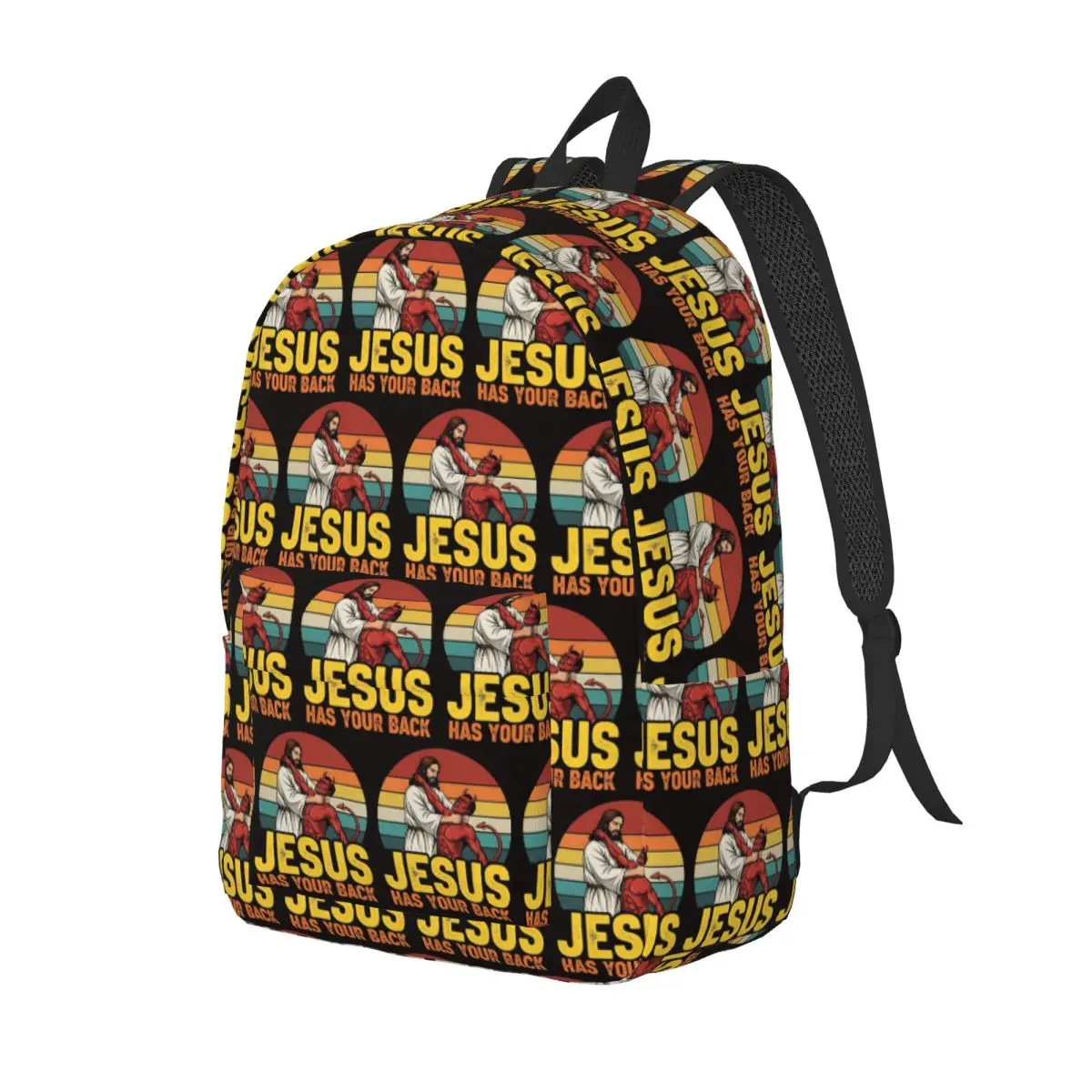 Jesus Has Your Back Jiu Jitsu Christian Backpack Daypack Large Capacity Kids BookBag School Bag Shoulder Bags for Men Women
Jesus Has Your Back Jiu Jitsu Christian Backpack Daypack Large Capacity Kids BookBag School Bag Shoulder Bags for Men Women