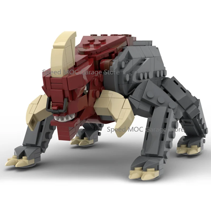 Sci-Fi Horned Alien Beast MOC Set, Articulated Red & Gray Fantasy Creature with Tusks, Collectible Monster Figure
Sci-Fi Horned Alien Beast MOC Set, Articulated Red & Gray Fantasy Creature with Tusks, Collectible Monster Figure