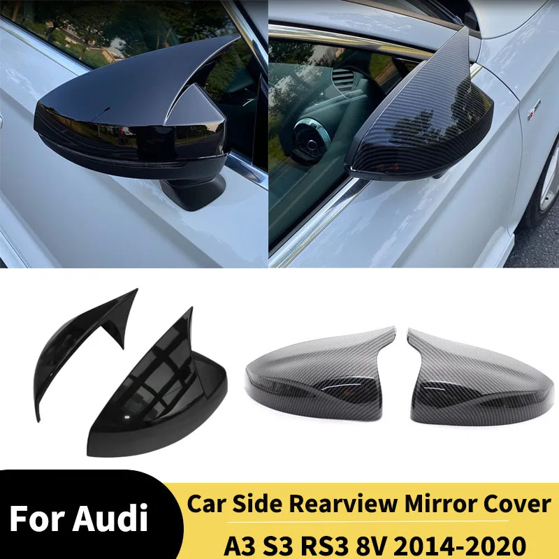 For Audi A3 S3 RS3 8V 2014-2020 Car Side Rearview Mirror Cover Ox Horn Reverse Mirror Shell Accessories Body kit Carbon Fiber
For Audi A3 S3 RS3 8V 2014-2020 Car Side Rearview Mirror Cover Ox Horn Reverse Mirror Shell Accessories Body kit Carbon Fiber