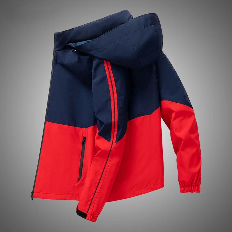 Casual Men's Hooded Jacket Patchwork Windbreaker Mens Coat 2023 Spring Autumn Outdoor Bomber Jackets Men Hiking Coat Windproof
Casual Men's Hooded Jacket Patchwork Windbreaker Mens Coat 2023 Spring Autumn Outdoor Bomber Jackets Men Hiking Coat Windproof
