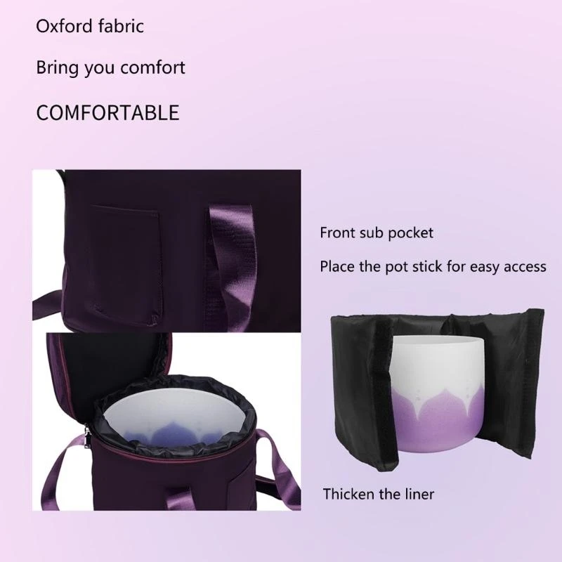 Crystal Singing Bowl Carry Cases Portable Travelling Bag Thickening Padded Storage Carrying Bag Singing Bowl Parts
Crystal Singing Bowl Carry Cases Portable Travelling Bag Thickening Padded Storage Carrying Bag Singing Bowl Parts