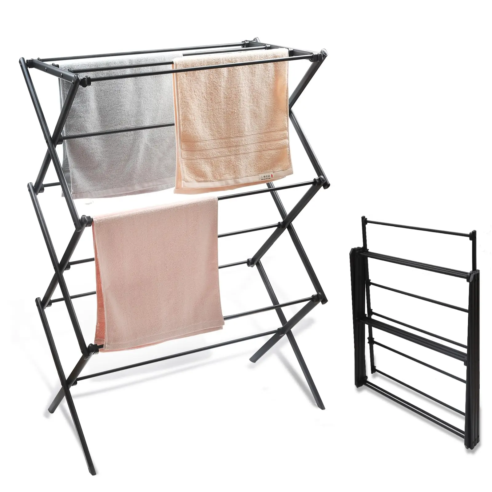 3-Tier Foldable Clothes Drying Rack Vertical Portable Collapsible Laundry Rack For Indoor Outdoor Use
3-Tier Foldable Clothes Drying Rack Vertical Portable Collapsible Laundry Rack For Indoor Outdoor Use