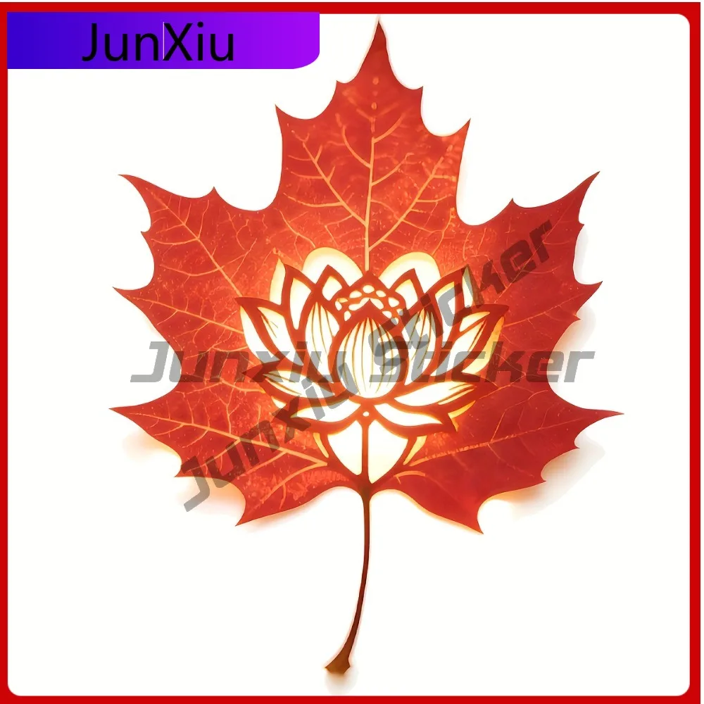 Самоклеящаяся глянцевая виниловая наклейка Maple and Lotus с блестящим дизайном красных и золотых листьев, съемная, модная, для автомобиля L-класса
Самоклеящаяся глянцевая виниловая наклейка Maple and Lotus с блестящим дизайном красных и золотых листьев, съемная, модная, для автомобиля L-класса