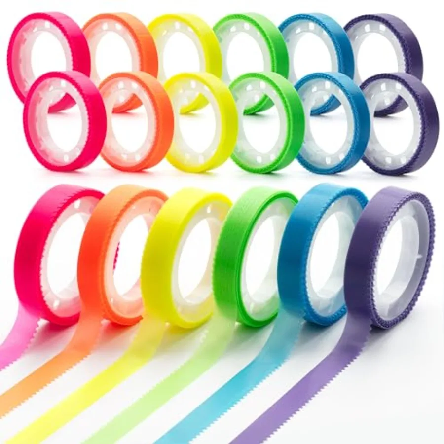 - Highlighter Tape, 12 Rolls, 0.31" x 16.5 ft, Transparent Marking Strips, Removable Highlighter Tape, Annotation Supplies for
- Highlighter Tape, 12 Rolls, 0.31" x 16.5 ft, Transparent Marking Strips, Removable Highlighter Tape, Annotation Supplies for