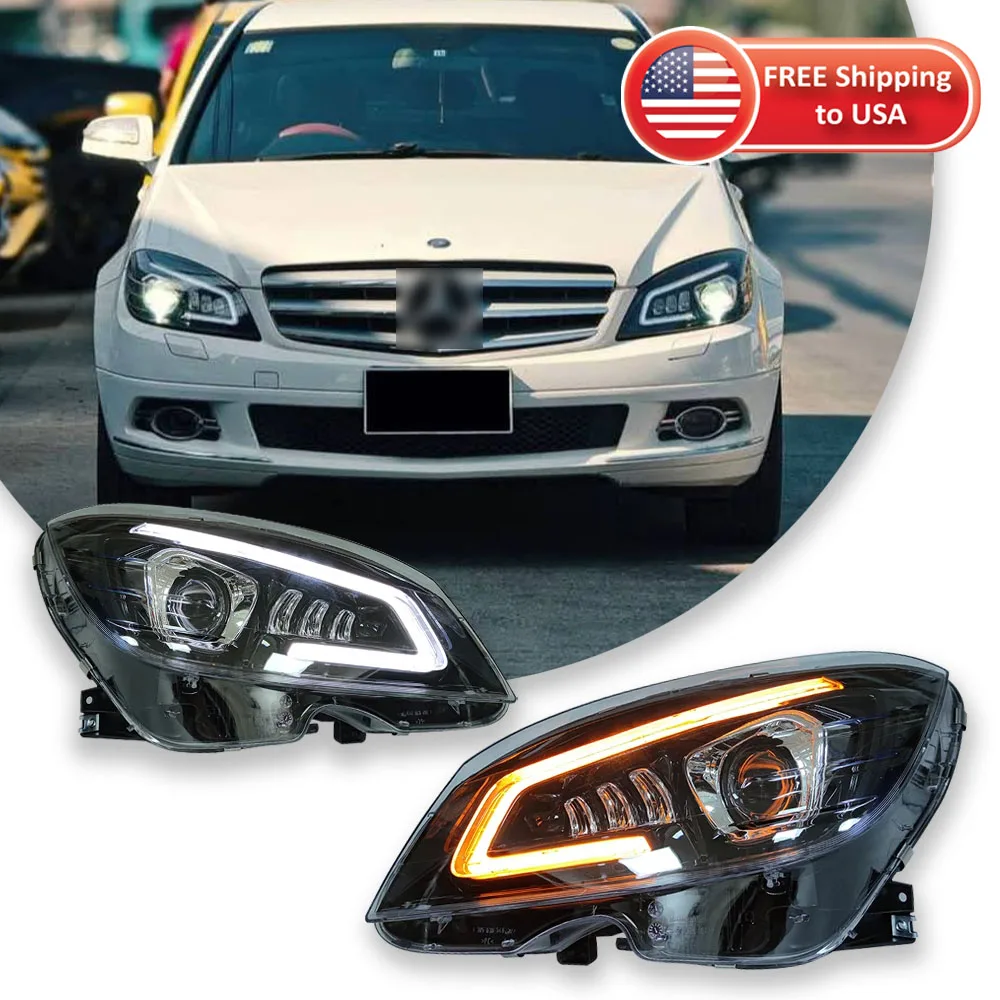 Car Light For Mercedes-Benz 2007-2011 W204 Headlight Full LED Projector Front Lamps DRL Turn Signal
Car Light For Mercedes-Benz 2007-2011 W204 Headlight Full LED Projector Front Lamps DRL Turn Signal