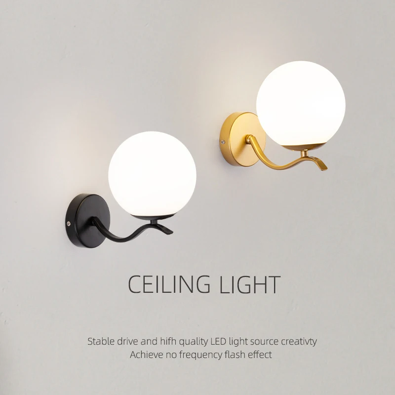 LED American bed glass wall lamp bedroom lamp living room background wall lamp staircase aisle hotel wall lamp home lighting
LED American bed glass wall lamp bedroom lamp living room background wall lamp staircase aisle hotel wall lamp home lighting
