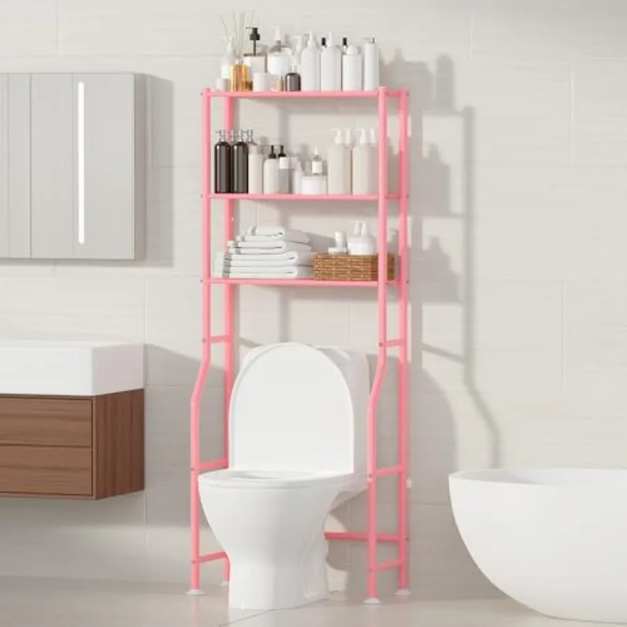 3-Tier Over The Toilet Storage Freestanding Metal Bathroom Shelves Space Saver Above The Toilet Storage Shelf for Bathroom in P
3-Tier Over The Toilet Storage Freestanding Metal Bathroom Shelves Space Saver Above The Toilet Storage Shelf for Bathroom in P