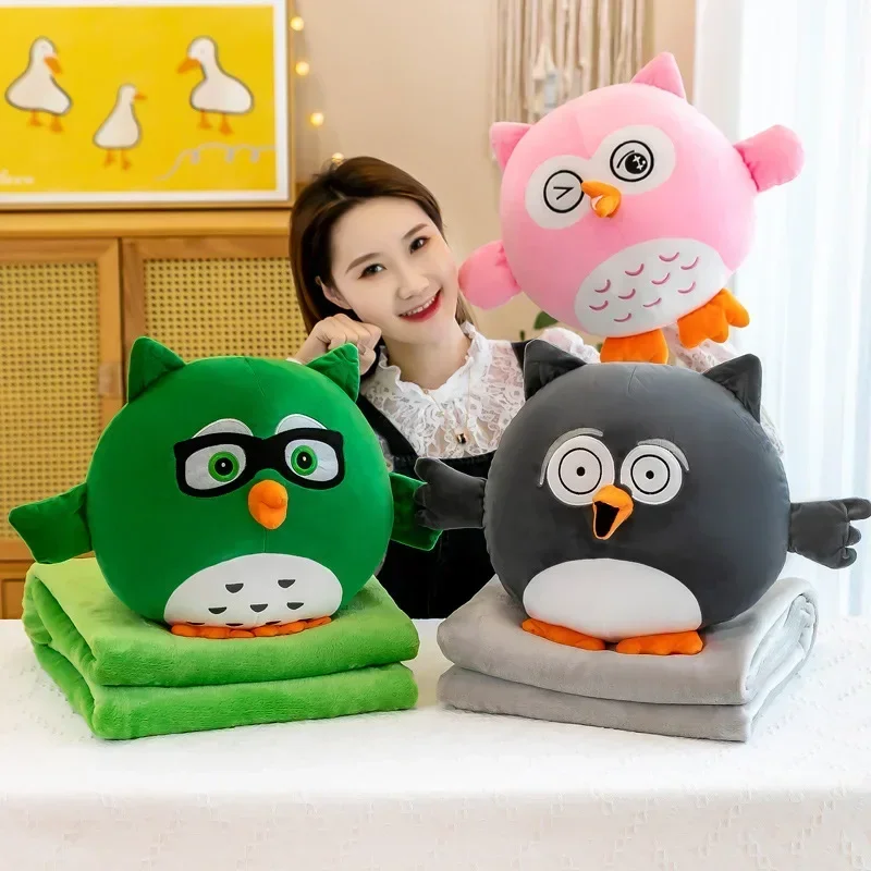 Multi-Function Plush Toy with Blanket Cartoon Owl Soft Lightweight Pillow Quilt Two-In-One Throw Pillow Cushion Home Decoration
Multi-Function Plush Toy with Blanket Cartoon Owl Soft Lightweight Pillow Quilt Two-In-One Throw Pillow Cushion Home Decoration