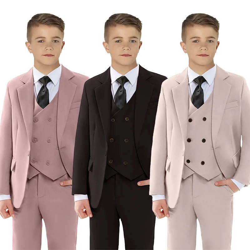 Classic Boys Suit Set 3Piece Tuxedo Outfit for Page Boy 3-16 Years Elegant Kids Wedding Suit Birthday Party Blazer Pants Vest
Classic Boys Suit Set 3Piece Tuxedo Outfit for Page Boy 3-16 Years Elegant Kids Wedding Suit Birthday Party Blazer Pants Vest