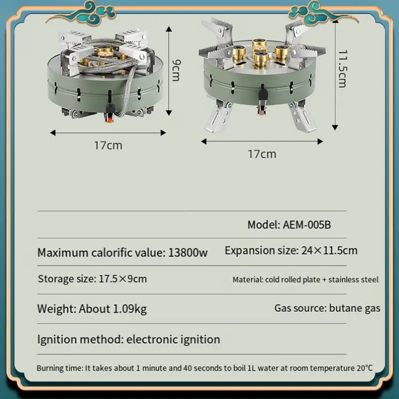 Latest Outdoor Electronic Ignition Stoves Portable Foldable Adjustable Firepower Furnace Gasstove Camping Hiking
Latest Outdoor Electronic Ignition Stoves Portable Foldable Adjustable Firepower Furnace Gasstove Camping Hiking