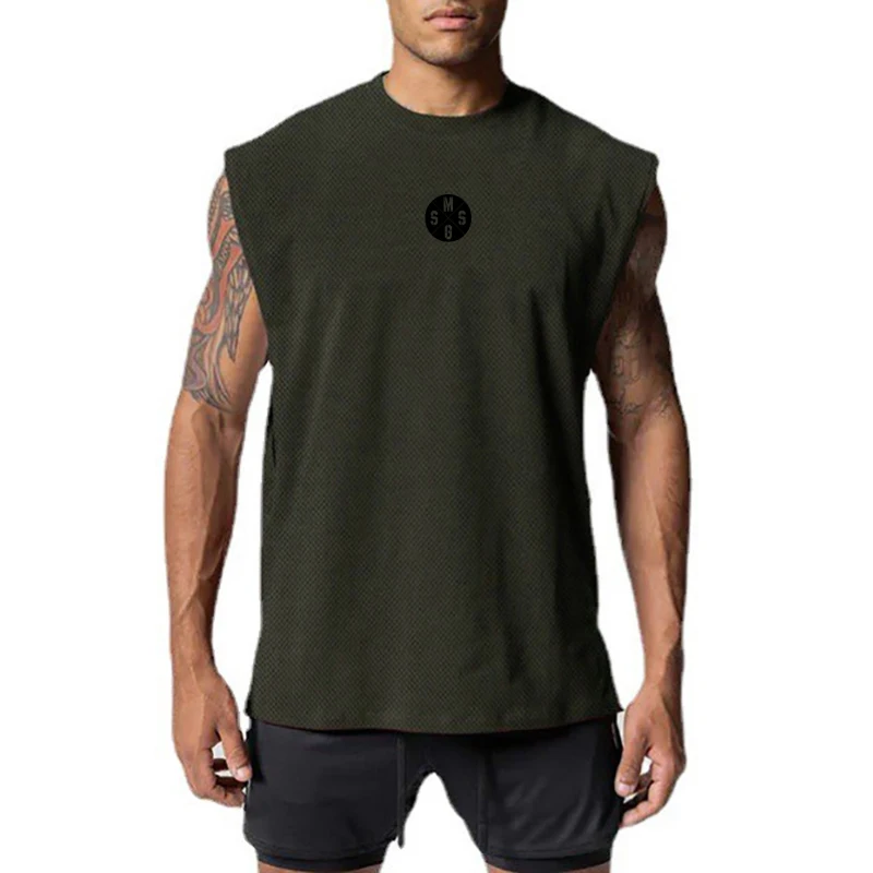 Summer Mesh Quick Dry Sleeveless Shirt Gym Bodybuilding Fitness Running Sport Tank Tops Muscle Singlets Fashion Solid Print Vest
Summer Mesh Quick Dry Sleeveless Shirt Gym Bodybuilding Fitness Running Sport Tank Tops Muscle Singlets Fashion Solid Print Vest