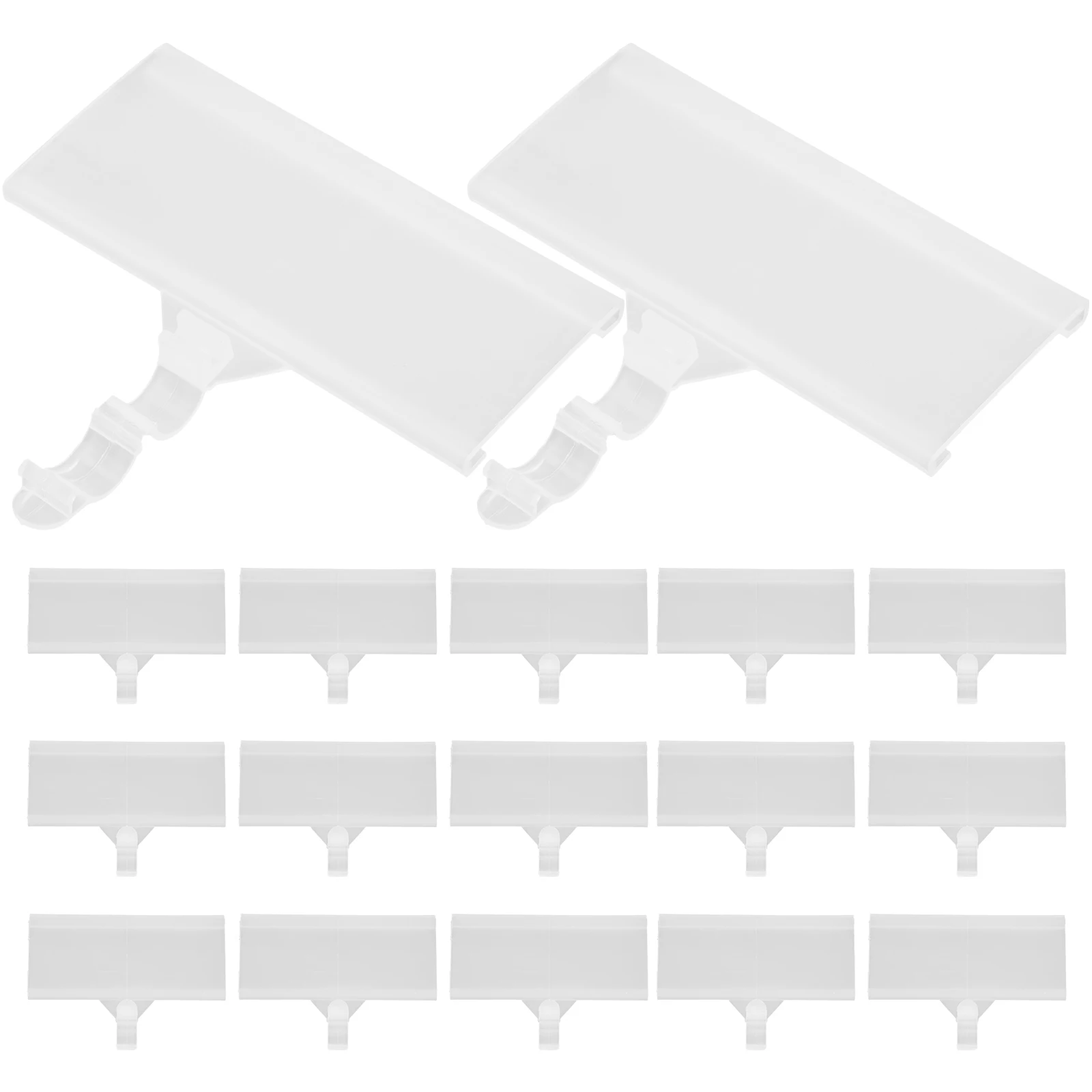 20 Pcs Price Label Holder 76x35x1 5mm Plastic Wire Shelf Basket Clip Tags Storage Bins Supermarket Retail Display
20 Pcs Price Label Holder 76x35x1 5mm Plastic Wire Shelf Basket Clip Tags Storage Bins Supermarket Retail Display