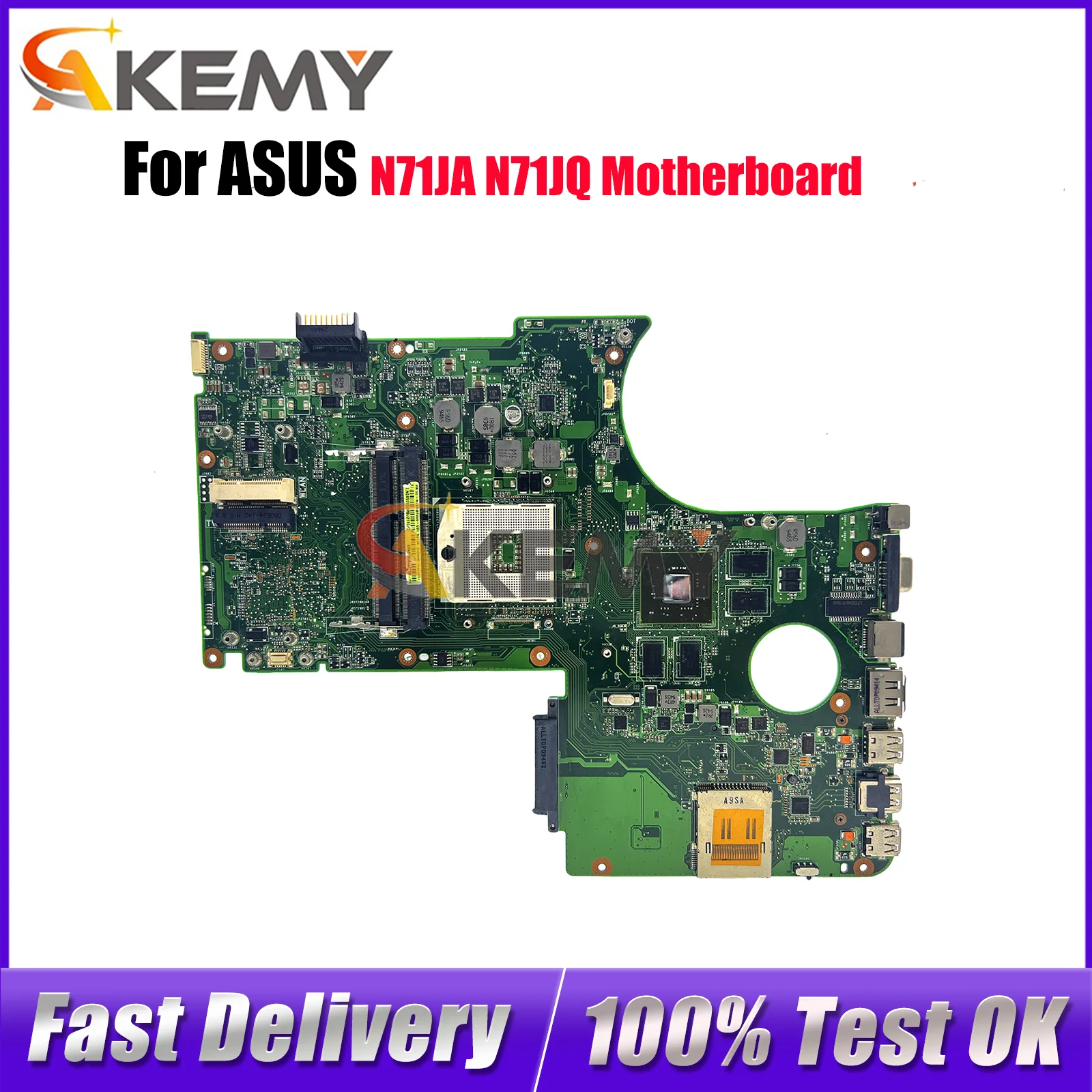 N71JA Laptop Motherboard For ASUS ROG N71J N71JQ N71JA Notebook Mainboard This item is in stock 100% tests OK fast shipping
N71JA Laptop Motherboard For ASUS ROG N71J N71JQ N71JA Notebook Mainboard This item is in stock 100% tests OK fast shipping