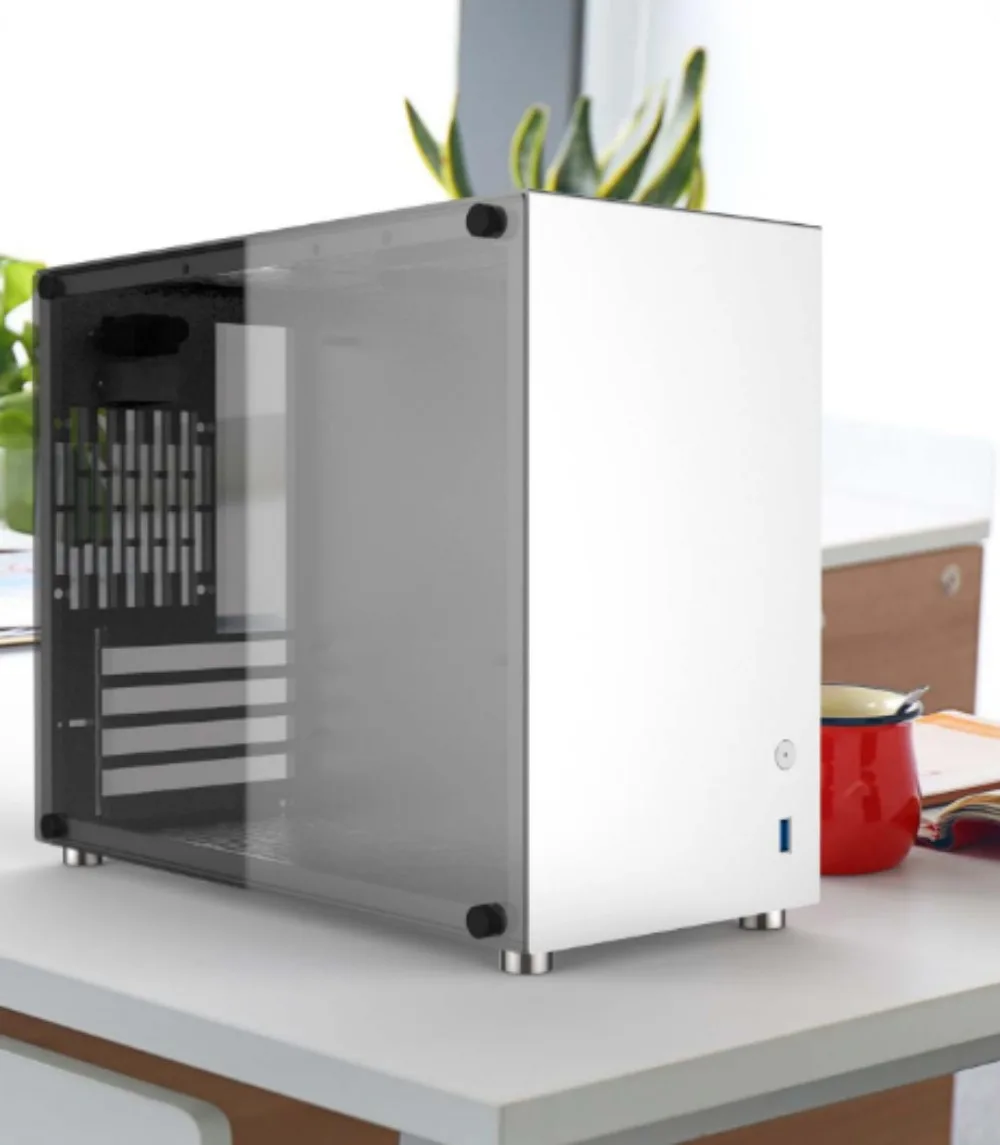 M02 Mini ITX mATX Chassis Full Aluminum Alloy Tempered Glass Side Panel Compact Portable Desktop Gaming PC Case
M02 Mini ITX mATX Chassis Full Aluminum Alloy Tempered Glass Side Panel Compact Portable Desktop Gaming PC Case