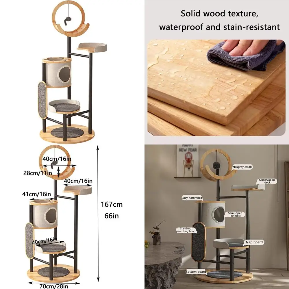 повышенная многоуровневая тонкая башня из кошачьего дерева с современным дизайном
повышенная многоуровневая тонкая башня из кошачьего дерева с современным дизайном