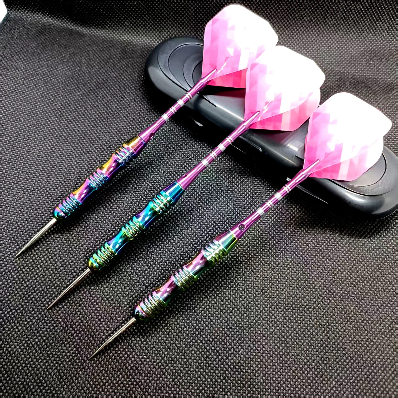 Professional Dart Set 23G Metal Steel Tip Rainbow Barrel Darts with Nylon Shaft Protector Dart Set for Beginners Dart Player
Professional Dart Set 23G Metal Steel Tip Rainbow Barrel Darts with Nylon Shaft Protector Dart Set for Beginners Dart Player