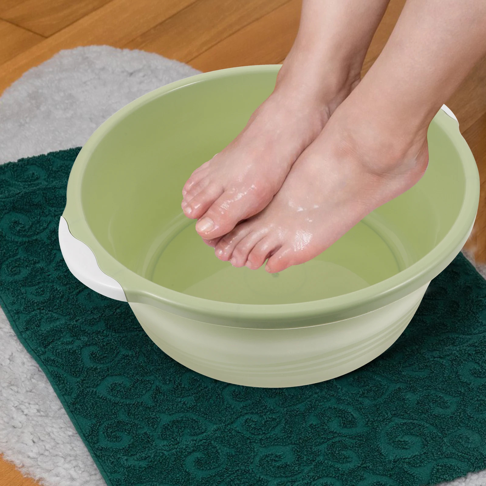 2pcs Plastic Wash Basin Round Tub for Foot Soak Hair Bath Elderly Kitchen Bathroom Multi Function Basins
2pcs Plastic Wash Basin Round Tub for Foot Soak Hair Bath Elderly Kitchen Bathroom Multi Function Basins