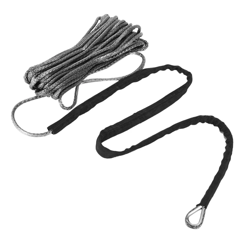 2Pcs 3/16 Inch X 50 Inch 7700Lbs Synthetic Winch Line Cable Rope With Protecing Sleeve For ATV UTV (Grey)
2Pcs 3/16 Inch X 50 Inch 7700Lbs Synthetic Winch Line Cable Rope With Protecing Sleeve For ATV UTV (Grey)