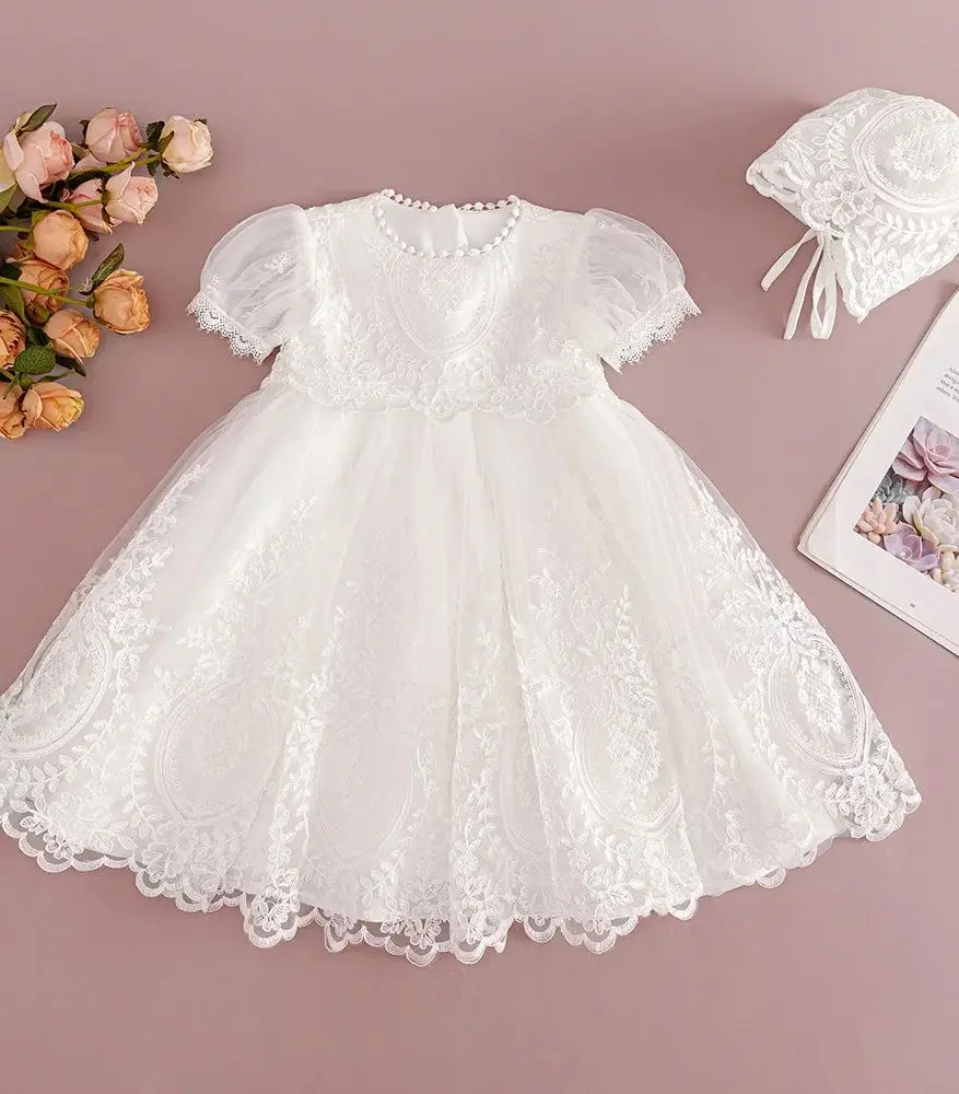 Новое длинное платье для крещения для маленьких девочек, платье принцессы с вышивкой для новорожденных, детская белая одежда со шляпой, От 0 до 24 месяцев
Новое длинное платье для крещения для маленьких девочек, платье принцессы с вышивкой для новорожденных, детская белая одежда со шляпой, От 0 до 24 месяцев