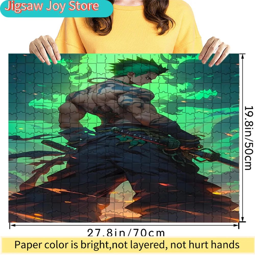 Премиум-пазл из бумаги: Ророноа Зоро с татуировкой на спине и зеленой аурой. Высококачественный картонный пазл для веселого семейного досуга.
Премиум-пазл из бумаги: Ророноа Зоро с татуировкой на спине и зеленой аурой. Высококачественный картонный пазл для веселого семейного досуга.