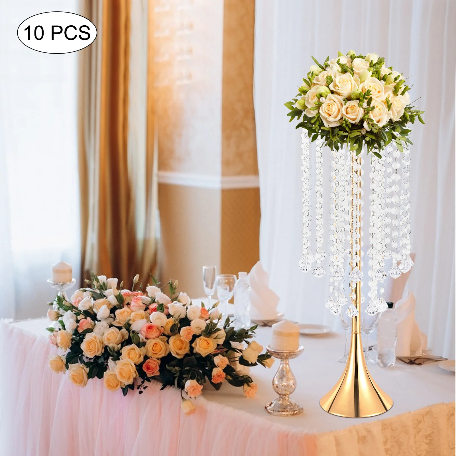 Polished Iron Wedding Flower Vase – Electroplated Design with Acrylic Crystal Beads for Elegant Decor
Polished Iron Wedding Flower Vase – Electroplated Design with Acrylic Crystal Beads for Elegant Decor