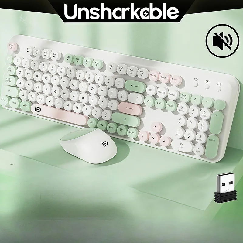 UNSHARKABLE EK8870 Wireless Keyboard Mouse Set 2.4G Mechanical Handle Round Keycap Style Office Game Dual Mode Wireless Keyboard
UNSHARKABLE EK8870 Wireless Keyboard Mouse Set 2.4G Mechanical Handle Round Keycap Style Office Game Dual Mode Wireless Keyboard