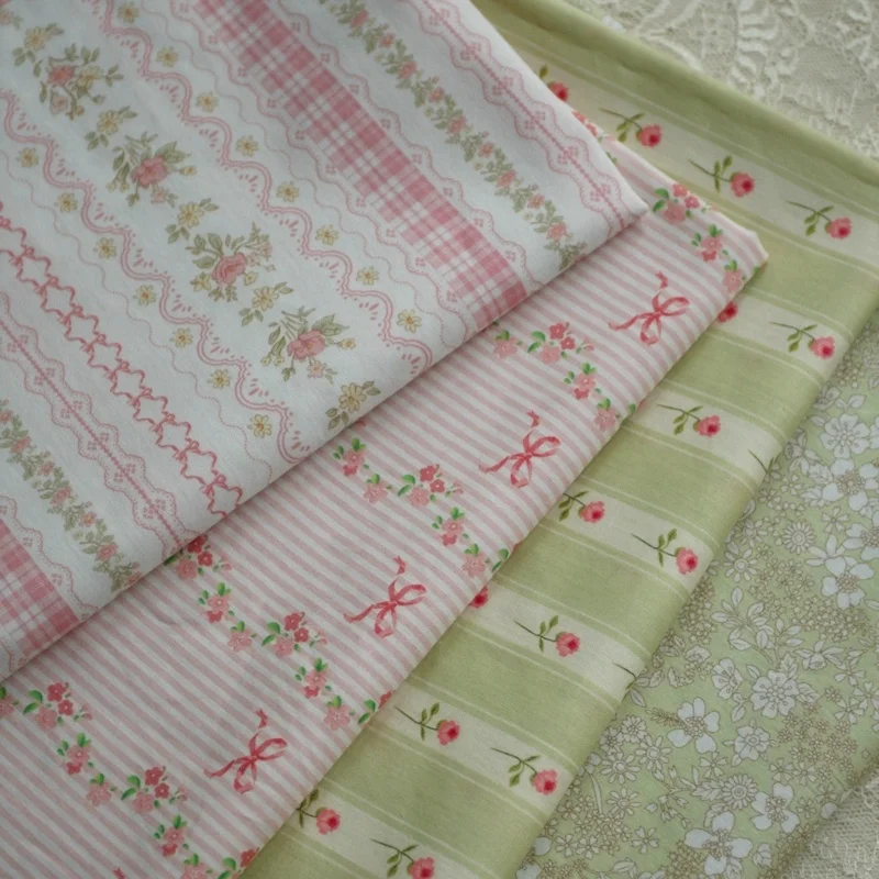 145x50cm French Country Small Light Pink Green Floral Cotton Fabric, for Clothing Sewing Cloth
145x50cm French Country Small Light Pink Green Floral Cotton Fabric, for Clothing Sewing Cloth