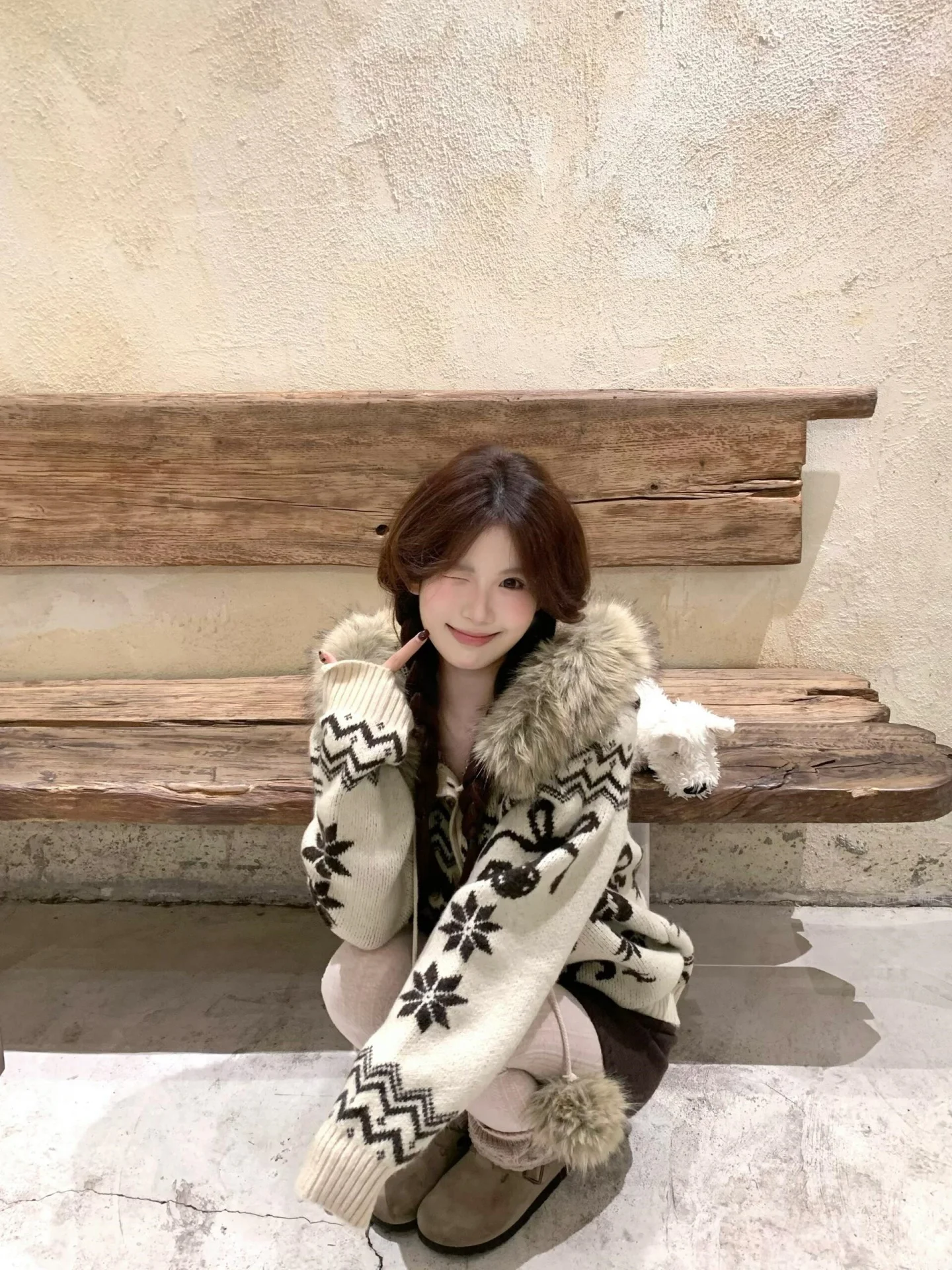 Thickened Knitted Hat Sweater Coat Women Early Spring Lazy High Sense Loose Cardigan Top Polyester Fiber Warmth Heating Long ...
Thickened Knitted Hat Sweater Coat Women Early Spring Lazy High Sense Loose Cardigan Top Polyester Fiber Warmth Heating Long ...
