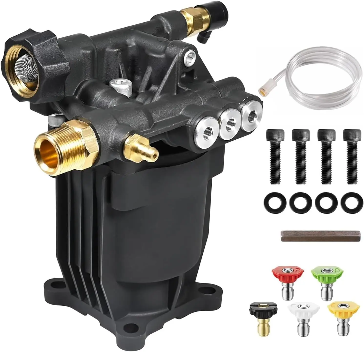 Horizontal Power Washer Pump 3200 PSI 2.5 GPM 3/4" Shaft Replacement for Simpson Honda Troy-Bilt
Horizontal Power Washer Pump 3200 PSI 2.5 GPM 3/4" Shaft Replacement for Simpson Honda Troy-Bilt