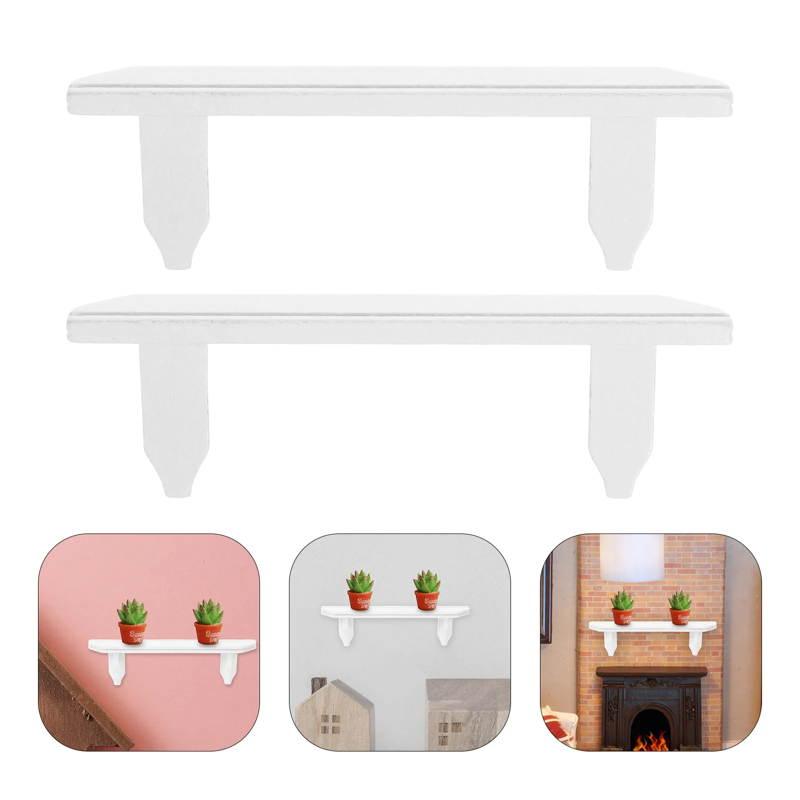 2Pcs Mini House Wall Shelf 1:12 Scale Exquisite Wooden Miniature Furniture Ornament Stylish Living Room Decor Mini Storage Rack
2Pcs Mini House Wall Shelf 1:12 Scale Exquisite Wooden Miniature Furniture Ornament Stylish Living Room Decor Mini Storage Rack