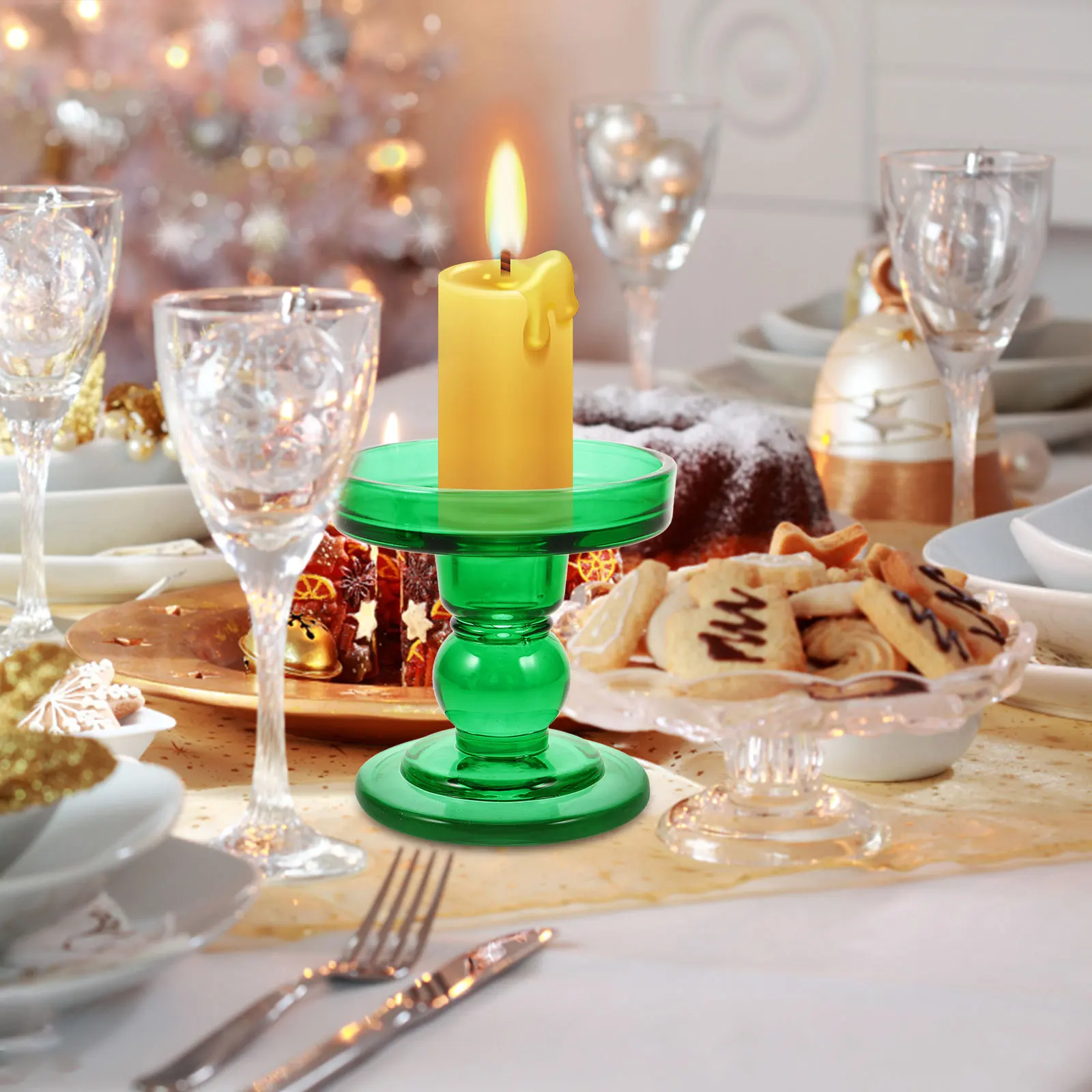 3Pcs Glass Holders in Vibrant Green Roman Style Taper Candlestick for Parties Home Decor Glass Candlestick Holder Bulk
3Pcs Glass Holders in Vibrant Green Roman Style Taper Candlestick for Parties Home Decor Glass Candlestick Holder Bulk