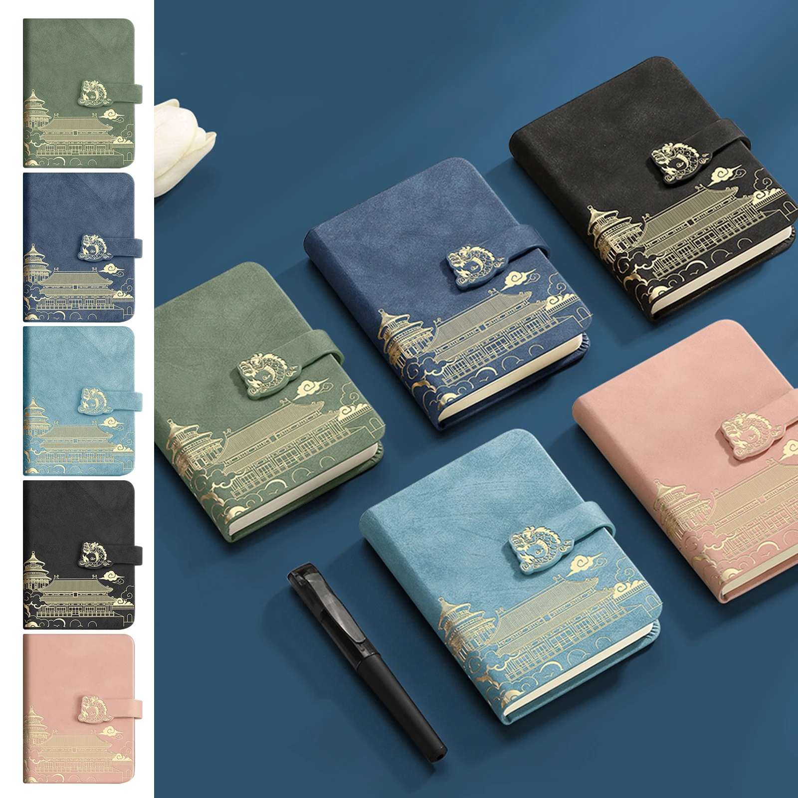 A7 Mini Notebook 130 Sheets China-Chic gilt cover Portable jottings Memo book PU material Office Learning Stationery Supplies
A7 Mini Notebook 130 Sheets China-Chic gilt cover Portable jottings Memo book PU material Office Learning Stationery Supplies