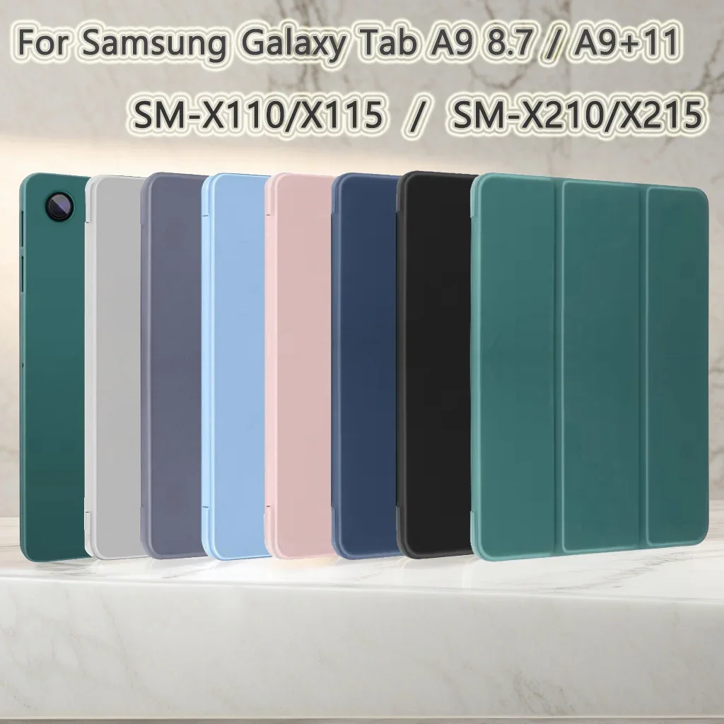 GEFENIS для Samsung Galaxy Tab A9 8,7 (SM-X110 SM-X115)/A9 Plus 11 (SM-X210 SM-X215) Мягкий силиконовый чехол с магнитной откидной крышкой Smart Co
GEFENIS для Samsung Galaxy Tab A9 8,7 (SM-X110 SM-X115)/A9 Plus 11 (SM-X210 SM-X215) Мягкий силиконовый чехол с магнитной откидной крышкой Smart Co