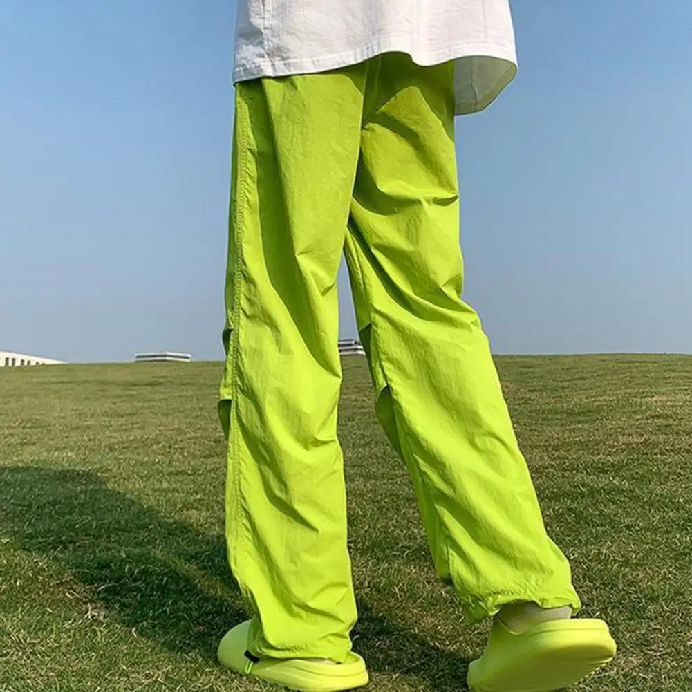 Men Drawstring Pants Quick Drying Elastic Waist Men's Wide Leg Trousers with Pockets Candy Color Pleated Oversized Casual for A
Men Drawstring Pants Quick Drying Elastic Waist Men's Wide Leg Trousers with Pockets Candy Color Pleated Oversized Casual for A
