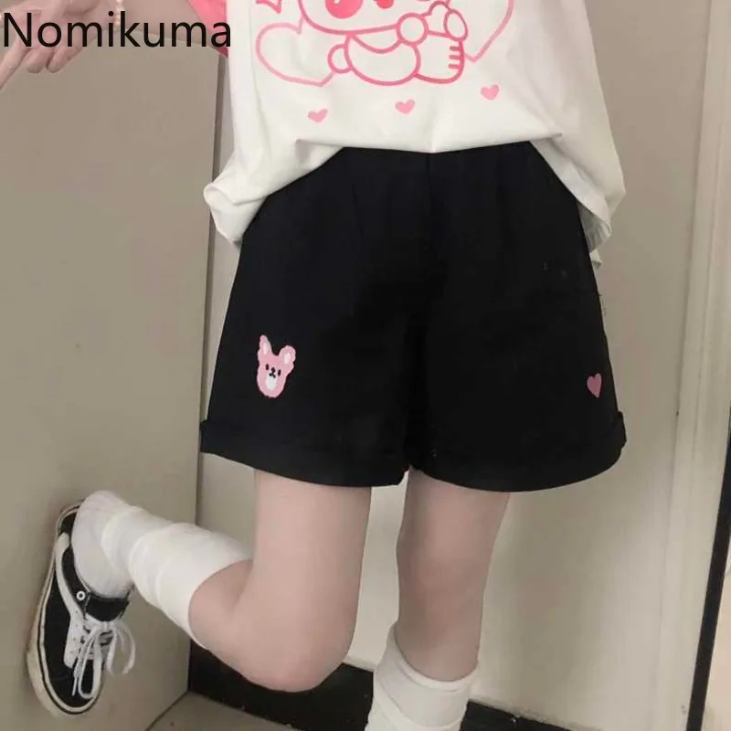 Cartoon Bear Shorts for Women Casual Elastic Waist Summer Sweet Loose Japanese Pants 2024 New Bottoms Pantalones Cortos De Mujer
Cartoon Bear Shorts for Women Casual Elastic Waist Summer Sweet Loose Japanese Pants 2024 New Bottoms Pantalones Cortos De Mujer