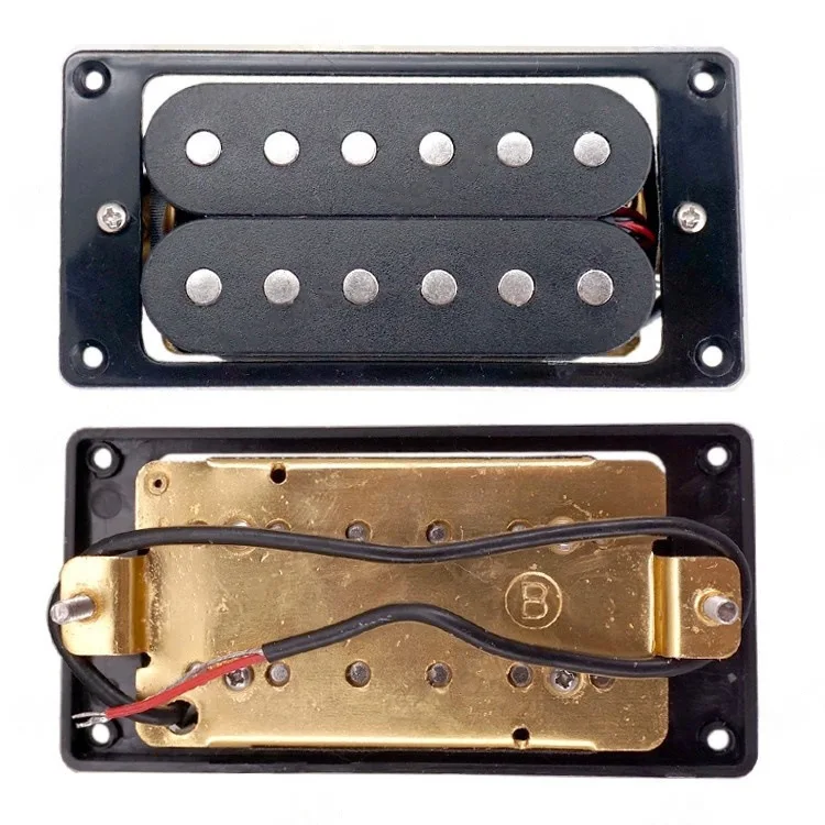 Double-block Electric Guitar Double-coil Pickup Humbucker Pickup with Frame Copper Bottom Plate Black
Double-block Electric Guitar Double-coil Pickup Humbucker Pickup with Frame Copper Bottom Plate Black