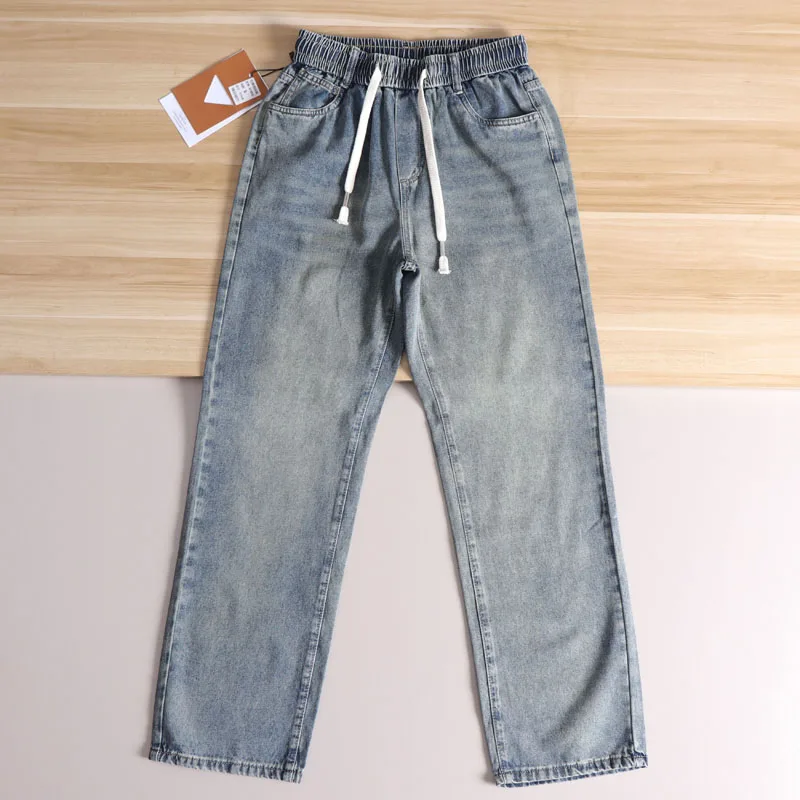 Loose Wide Leg Men's Jeans Spring Summer New Elastic Waist Faion Straight Cut Denim Pants Trendy Long Trousers Modern Sle
Loose Wide Leg Men's Jeans Spring Summer New Elastic Waist Faion Straight Cut Denim Pants Trendy Long Trousers Modern Sle